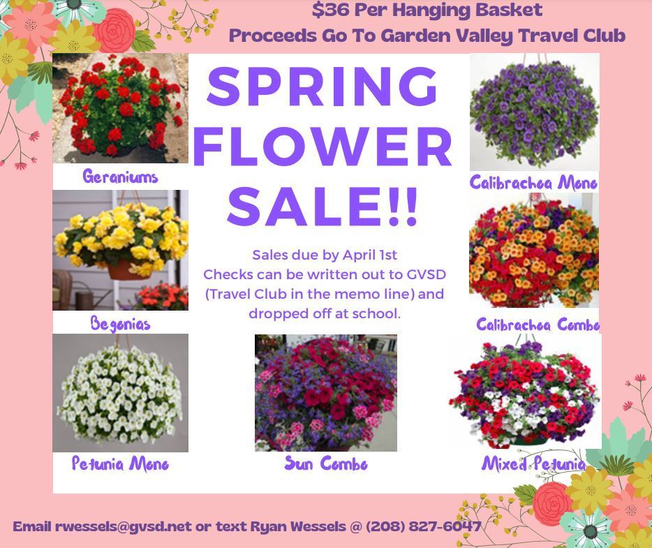Spring Flower Basket Fundraiser