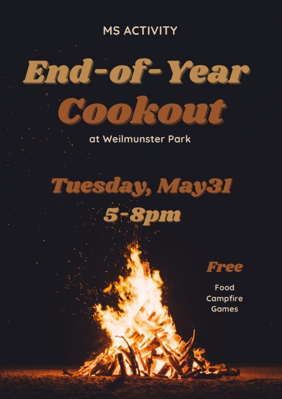 End of Year Cookout 